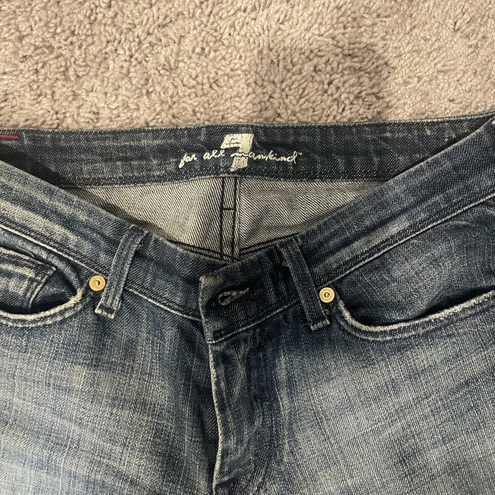 Brand: 7 for all mankind jeans size: 27 style: bootcut flynt
